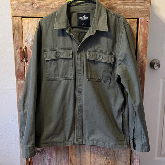 Hollister Men's Green Jacket size large. Chore Coat - Picture 1 of 13